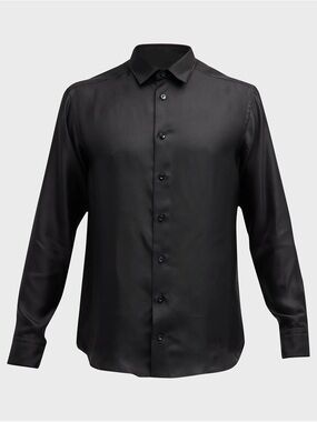 Eton Neiman Marcus Men's Black Dress Shirt